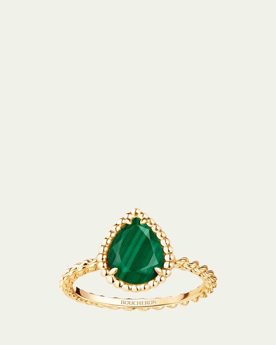 Serpent Boheme Motif Malachite Ring